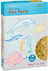 Pasta (semolina) for children Ocean ORGANIC 300 g - ALB GOLD
